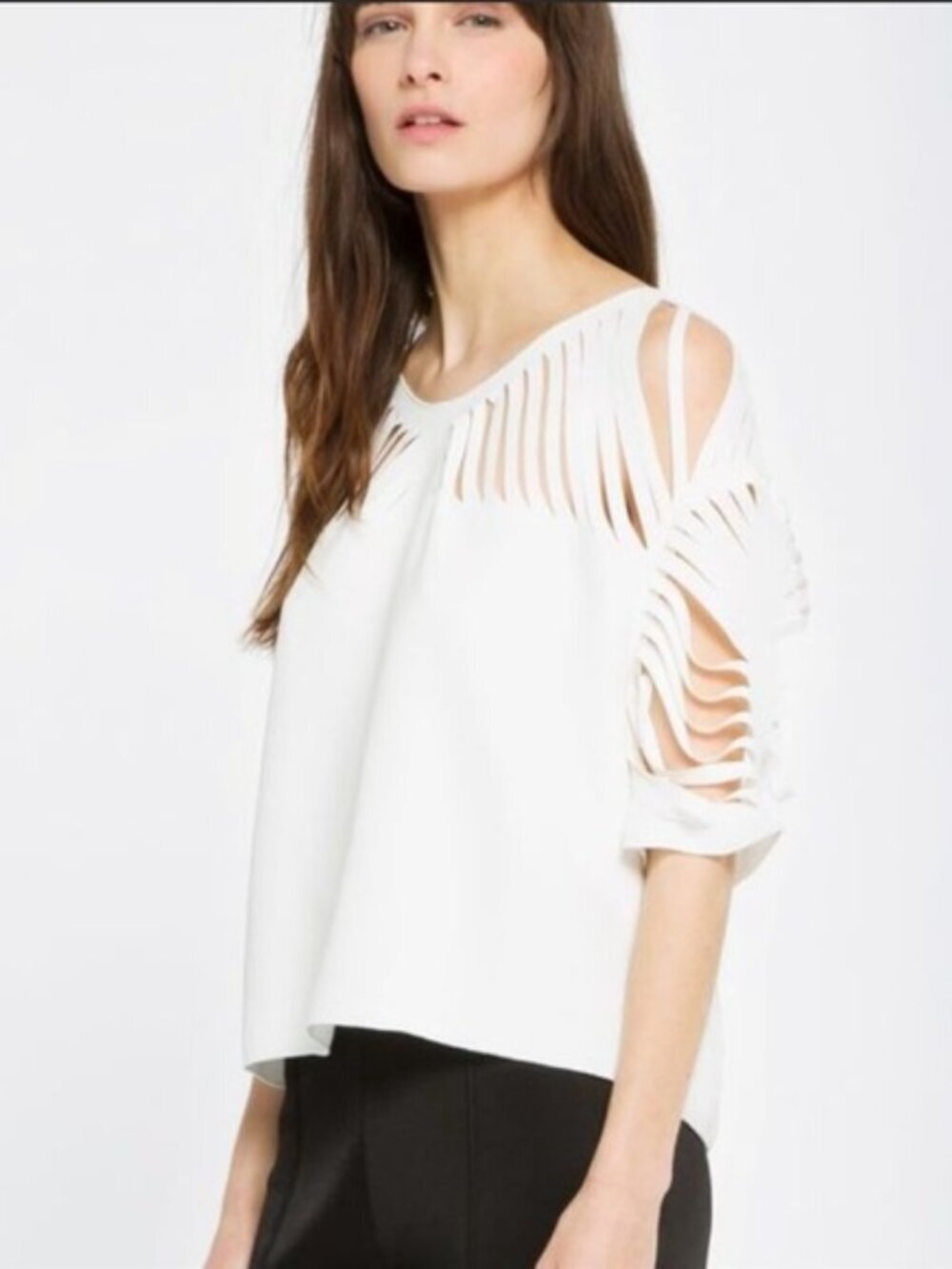 Sandro Laser Cut Top Size 1 NWT US XS/S